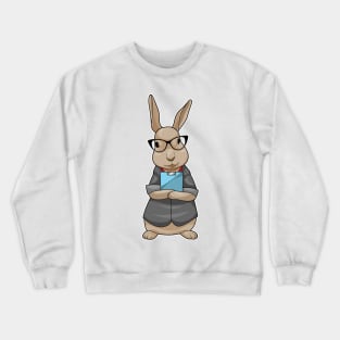 Bunny Secretary Glasses Crewneck Sweatshirt